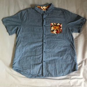 Men’s Floral Frocket Button up